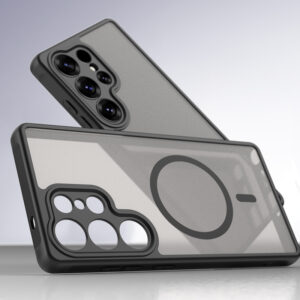magnetic shockproof case for samsung galaxy s25 ultra/plus/fe/edge slim matte cover compatible with magsafe