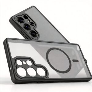 magnetic shockproof case for samsung galaxy s25 ultra/plus/fe/edge slim matte cover compatible with magsafe